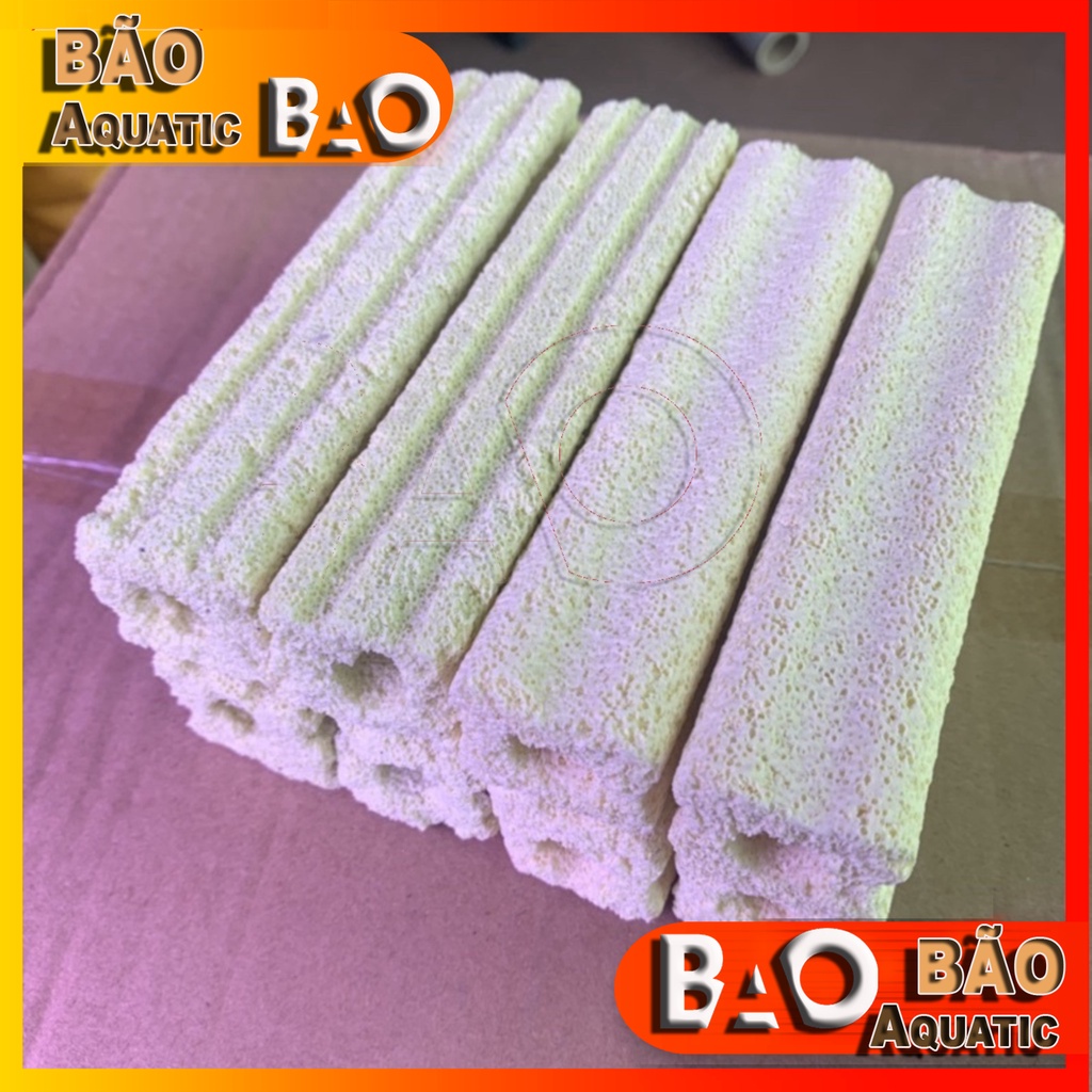 Sứ thanh hoa mai Sứ lọc nước Vật Liệu Lọc Nước bể cá Size 15x4x4cm Vật liệu lọc giá rẻ