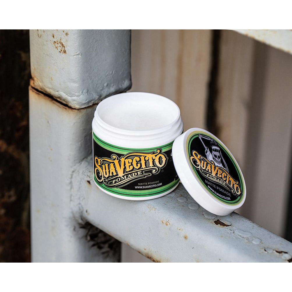 Sáp Vuốt Tóc Nam SUAVECITO Matte Pomade 113Gr Hàng Chính Hãng + Xịt Dưỡng Tóc AZENMAN Parana 20ml + Lược Chải Tóc Pomade