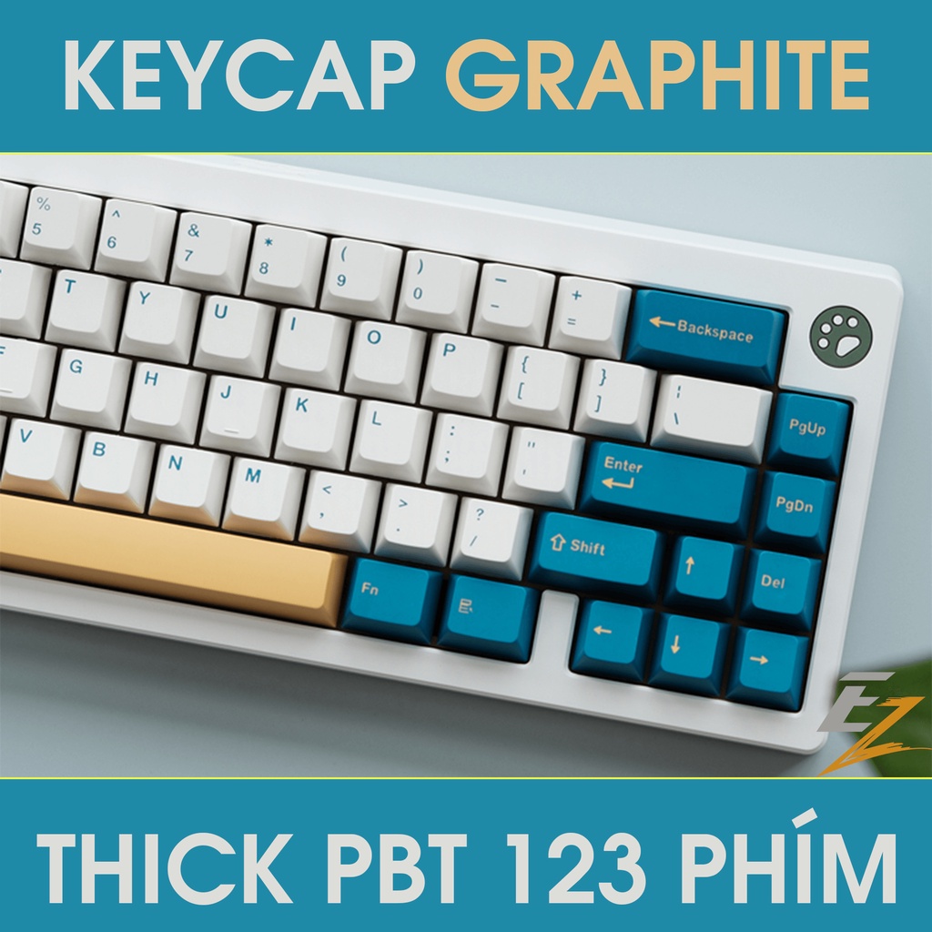 [Mã 153ELSALE2 giảm 7% đơn 300k] Keycap Cho Bàn Phím Cơ Merlin OEM Profile 123 Phím | Ezpc