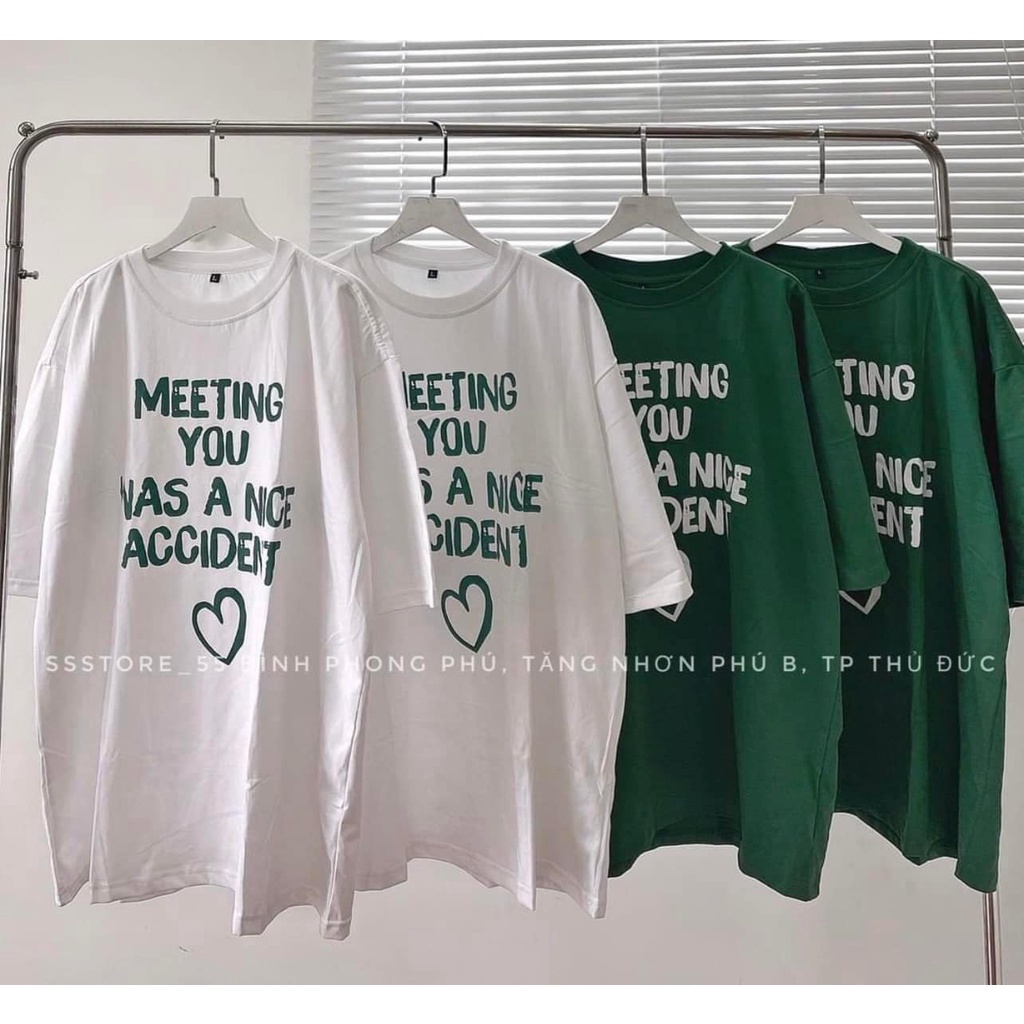 Áo Thun Meeting Ct Su Form Rộng Phối Cổ Bo Dệt Nẹp Cổ Xịn Sò