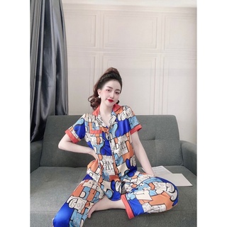 Đồ ngủ pijama lụa mịn mát 40-80kg mặc nhà