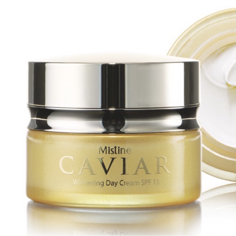 🇹🇭🇹🇭MISTINE CAVIAR WHITERNING DAY CREAM:Kem dưỡng trắng da,mờ thâm nám,se khít lỗ chân lông…chống nắng SPF15+++PA,30g
