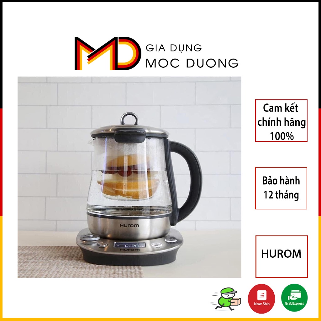 Ấm pha trà chưng yến HUROM Tea Master TM-P02FSS HÀNG NỘI ĐỊA HÀN