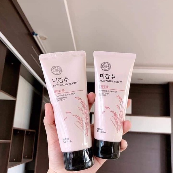 Sữa rửa mặt The Face Shop gạo Hàn Quốc 150ml, srm gạo làm sáng da cung cấp độ ẩm