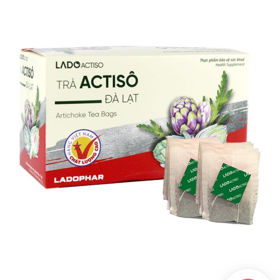 Trà Actisô Ladophar (Ngọt Tự Nhiên) - Hộp 20 Túi Lọc