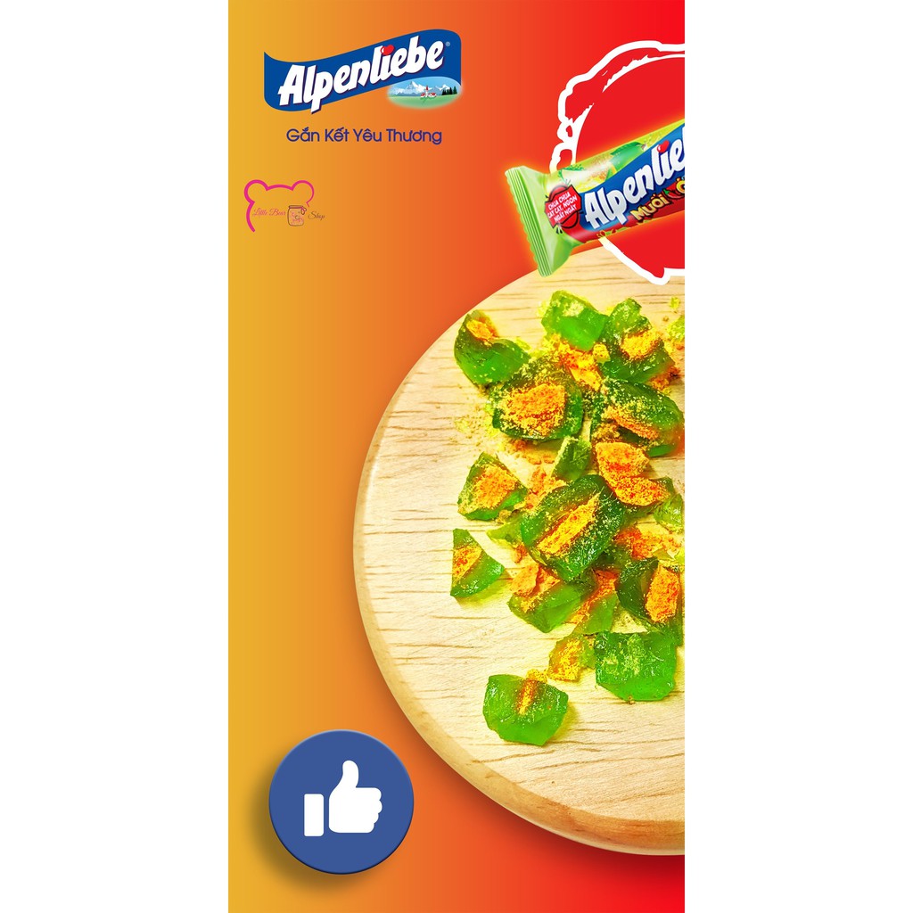 Alpenliebe hương vị xòai nhân muối ớt và các hương đa dạng khác