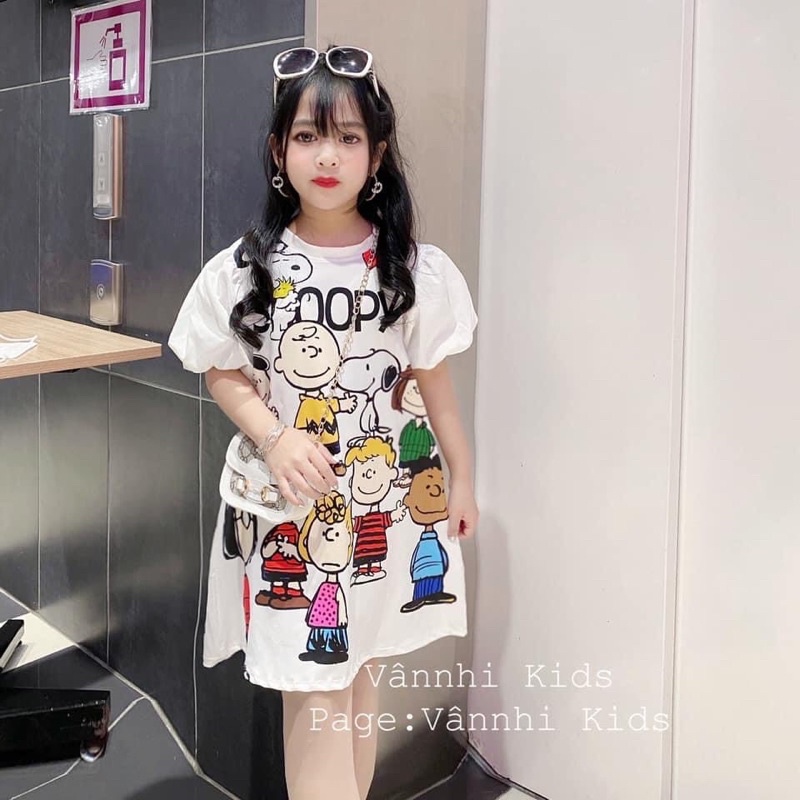 Váy bé gái tay phồng