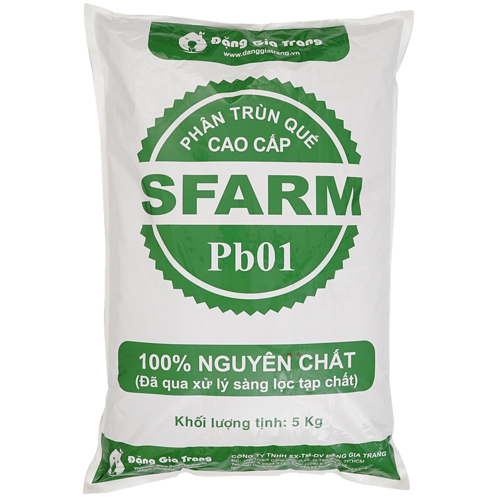 Phân Trùn Quế Sfarm Phân Hữu Cơ Sạch Bao 5kg (PSF-001-05KG)