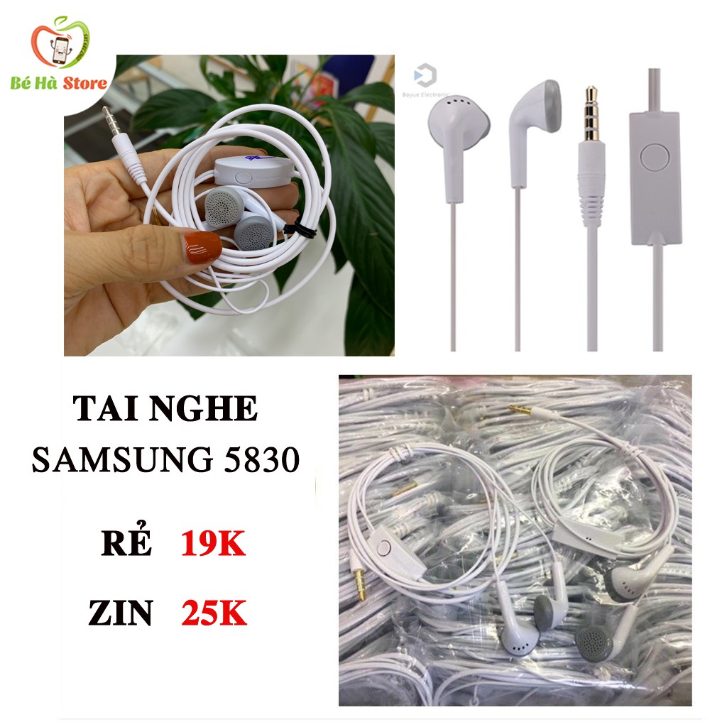 Tai Nghe Nhét Tai SS S5830 chân tròn 3.5mm Zin Máy - Shop chỉ bán tai Zin không bán tai rẻ Khách ạ