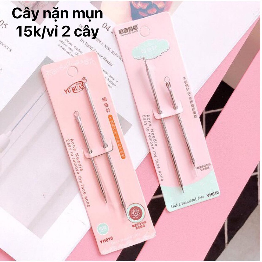 Vỉ 2 cây nặn mụn chăm sóc bảo vệ da mặt tiện dụng chuẩn Beauty