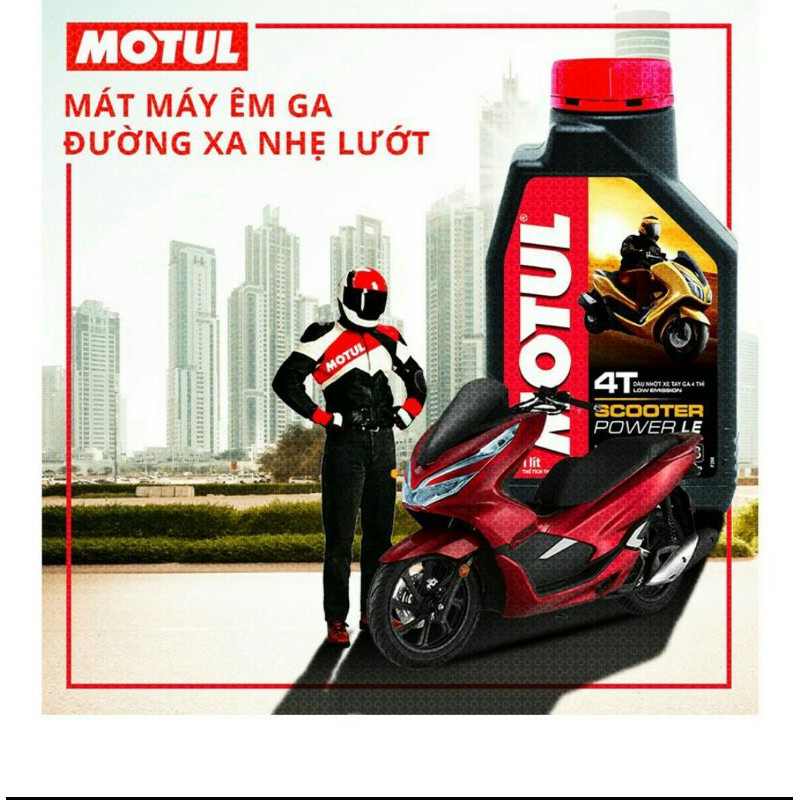 Nhớt Motul Scooter power Le 5W40 800ml – 1L