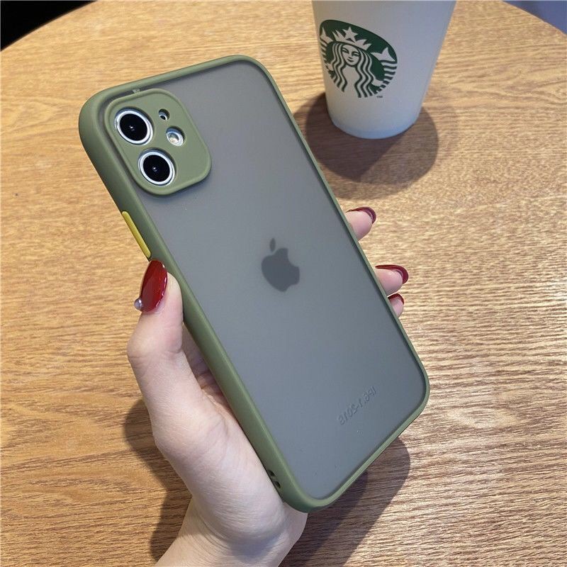 ♠☄ Ốp điện thoại lưng iPhone 11 mobile phone shell iPhoneX male XR female XSmax anti-drop liquid color contrast 7p matte 8plus full package 6sp | BigBuy360 - bigbuy360.vn