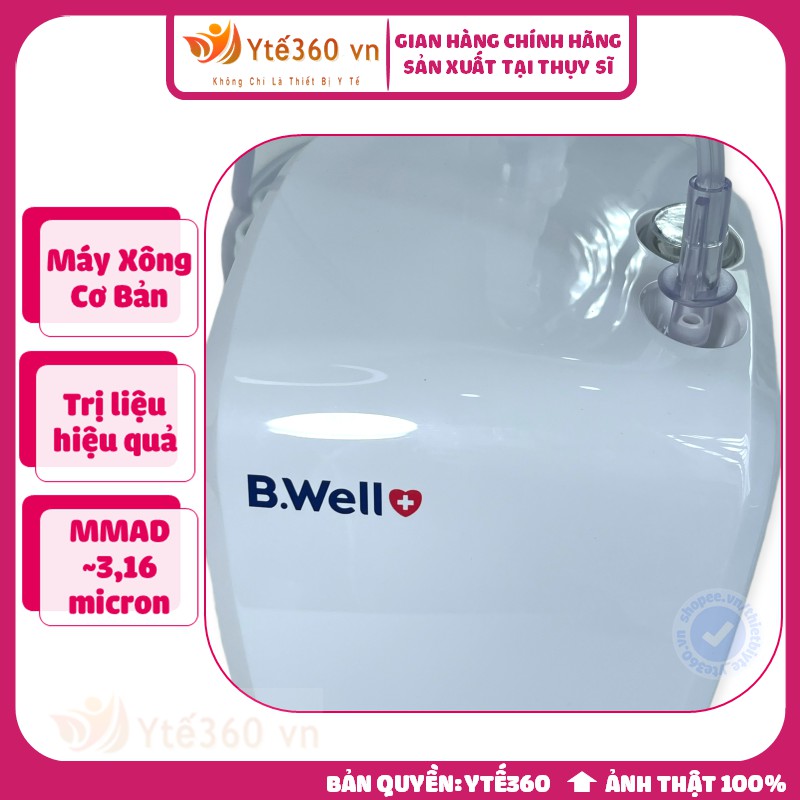 Máy khí dung xông mũi họng B Well Pro 110 | Sản Xuất Tại Thụy Sĩ | Bảo Hành 3 Năm