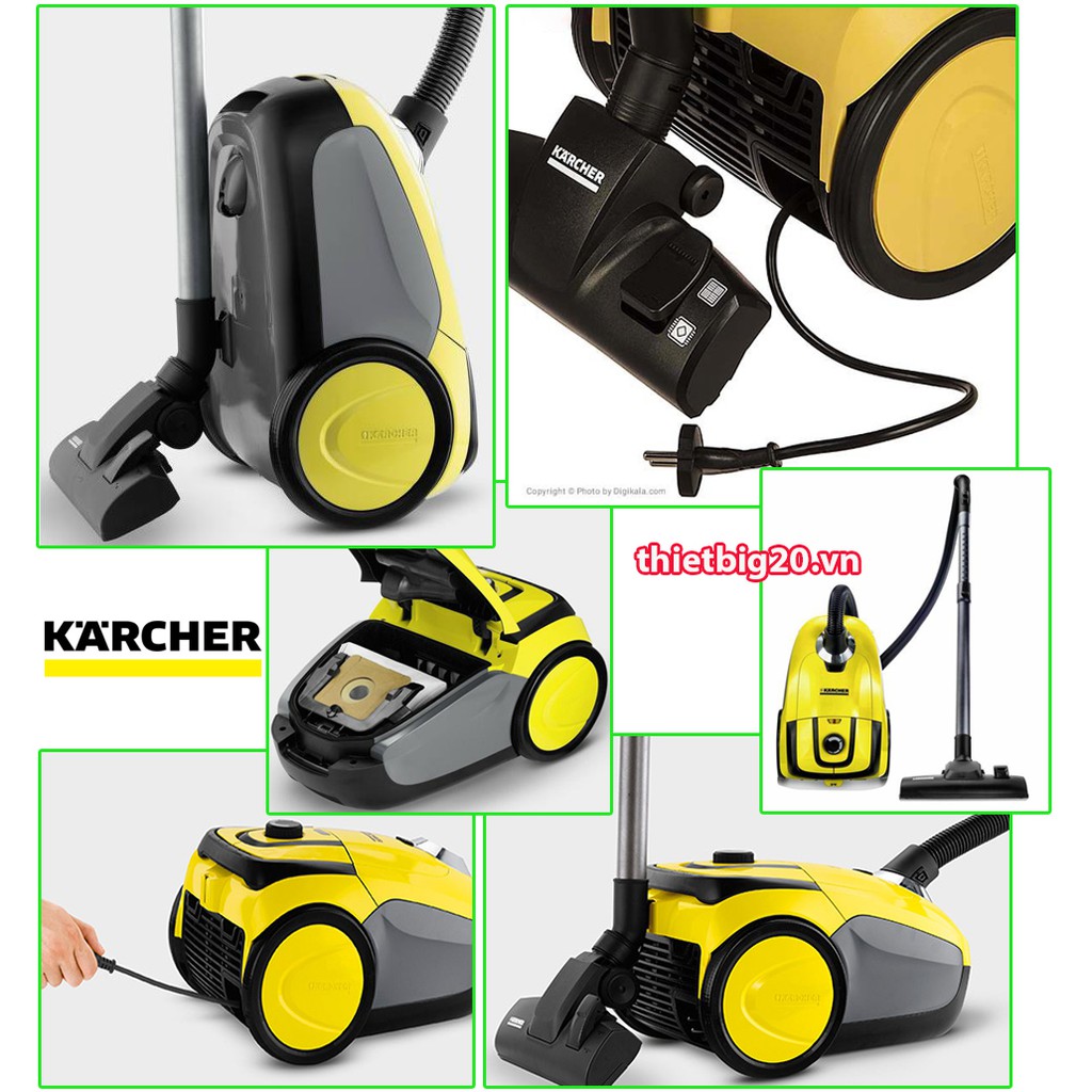 MÁY HÚT BỤI GIA ĐÌNH KARCHER VC2 KAP (CÓ TÚI LỌC)