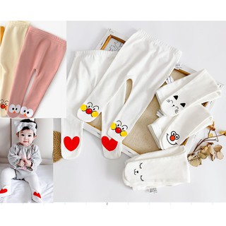 Quần tất liền bàn cho bé từ sơ sinh/ quần tất nơ cho bé