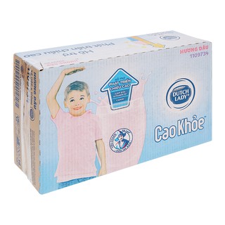 Thùng 48 hộp sữa uống cô gái hà lan Cao Khỏe 170ml Hương Dâu- Date mới nhất