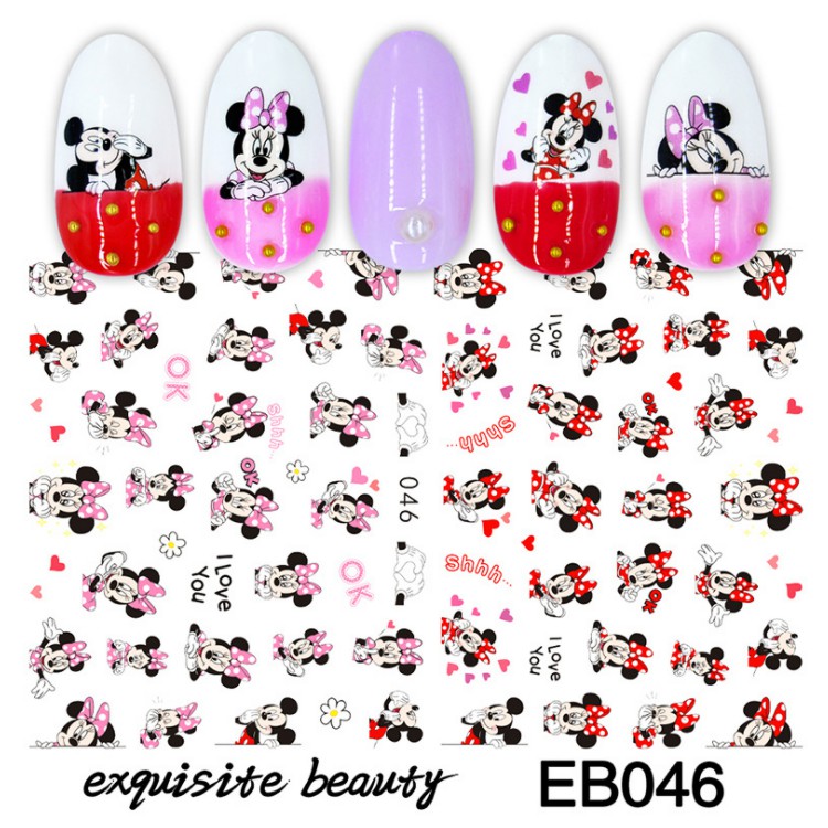 STICKER DÁN MÓNG HÌNH CHUỘT MICKEY