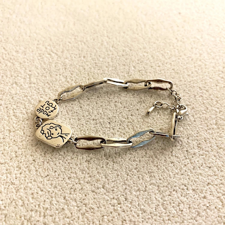 Vòng Tay Mặt Cười Phong Cách Hip Hop Hàn Quốc Cá Tính