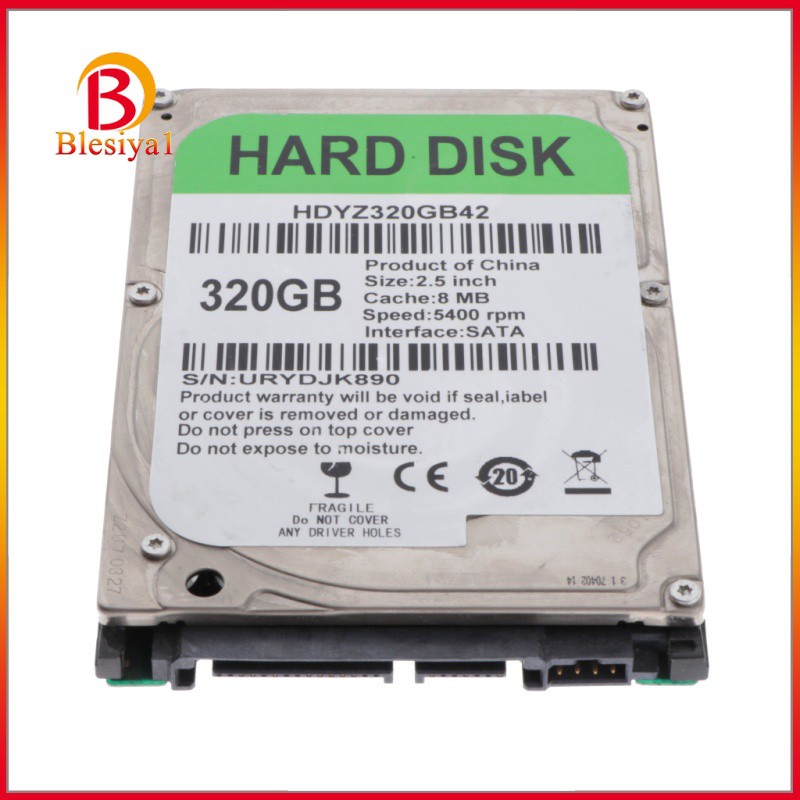 [BLESIYA1] 2.5&quot; 10mm SATA 16MB 320GB Laptop Internal Hard Drive Reading Speed 70-100M