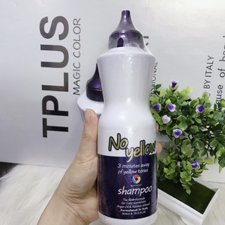 Dầu Gội Tím Khử Vàng Delofil No Yellow Shampoo 500ml