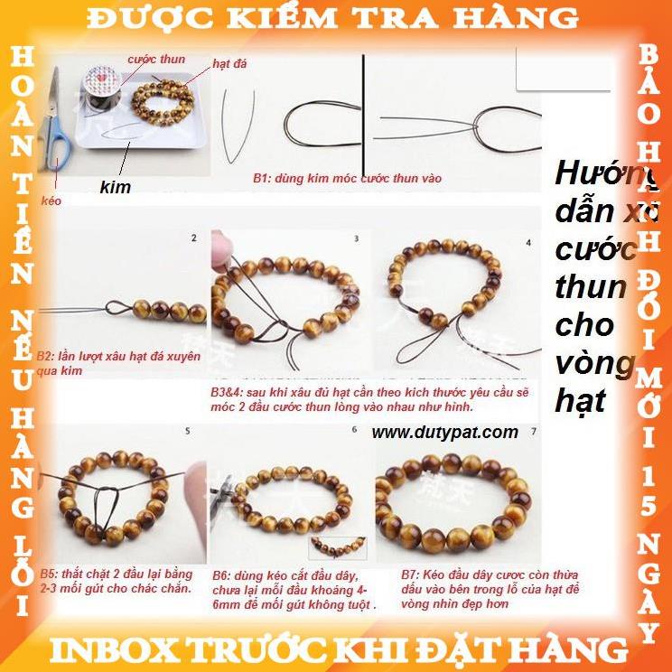 Dây cước thun lụa xỏ vòng hạt cuộn 10m tranduong