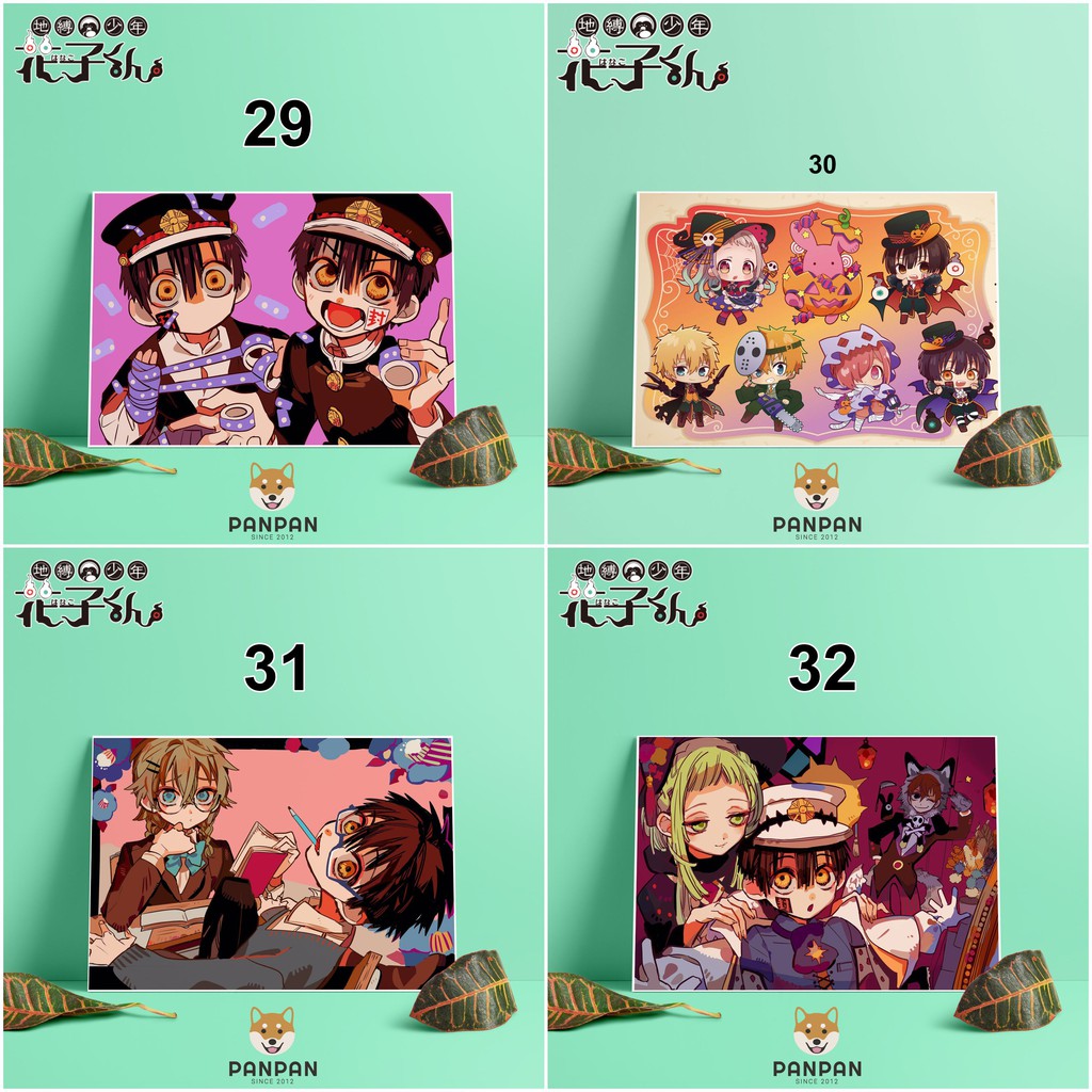 Postcard Cao Cấp - Poster Jibaku Shounen Hanako-kun (2)