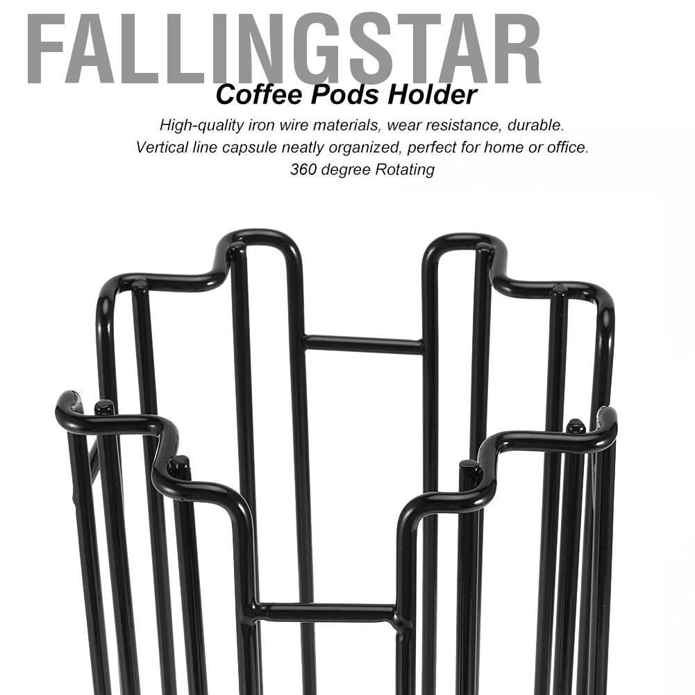 Fallingstar Rotating Capsule Stand Coffee Pods Storage Shelf Rack Hol