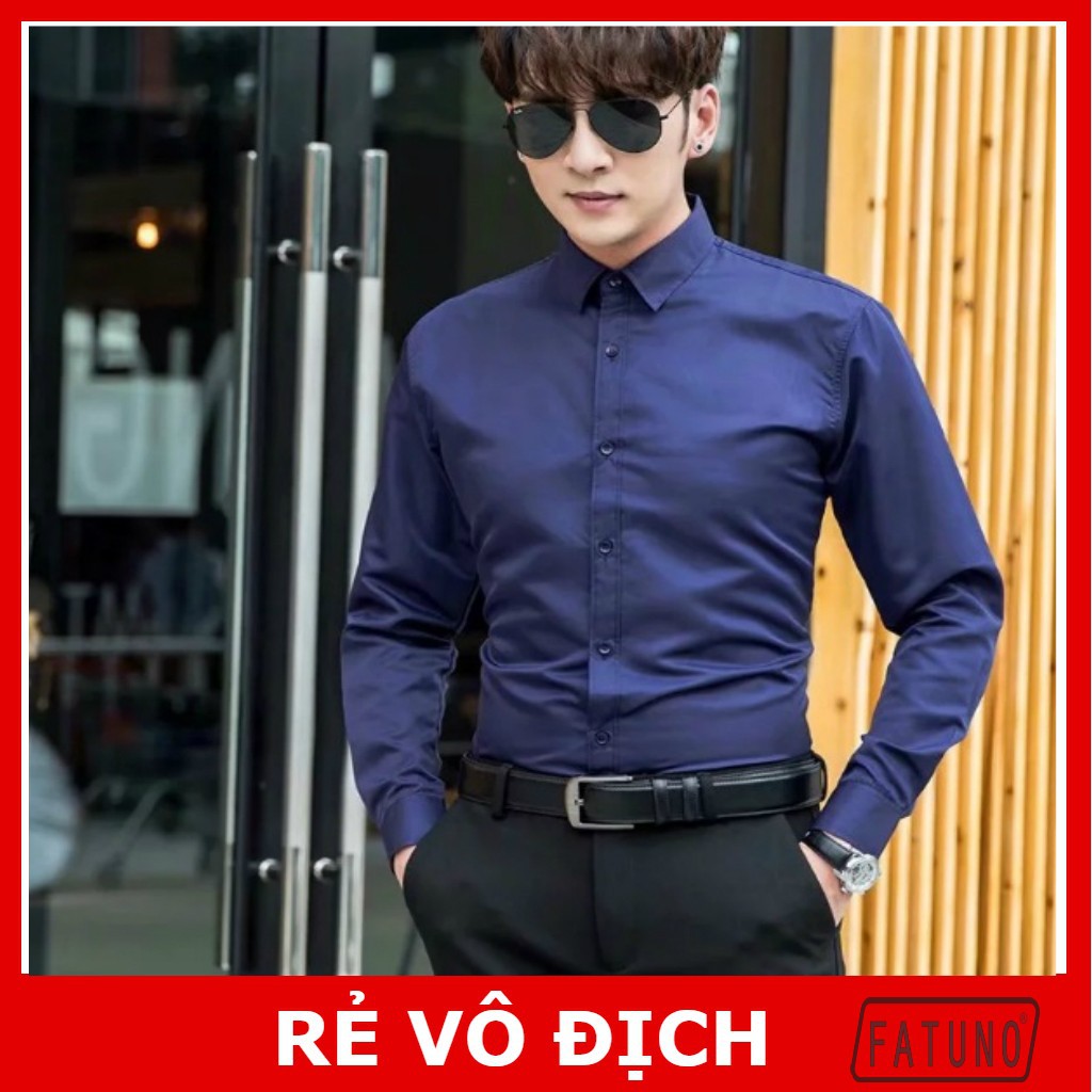 ⚡ BST Áo sơ mi Nam dài tay vải mịn không nhăn dáng Hàn Quốc dành cho chàng lịch lãm | BigBuy360 - bigbuy360.vn