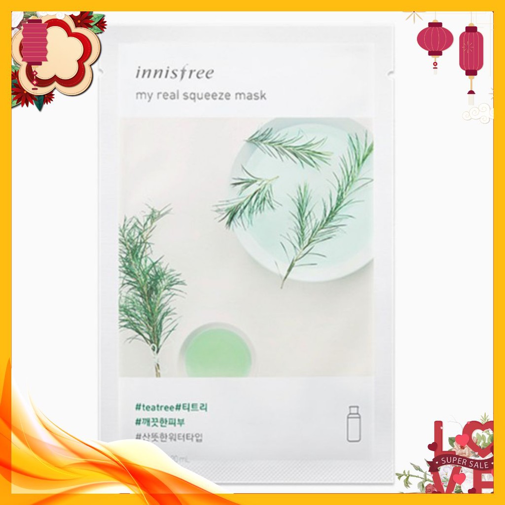 Mặt Nạ Giấy Tràm Trà Innisfree My Real Squeeze Tea Tree