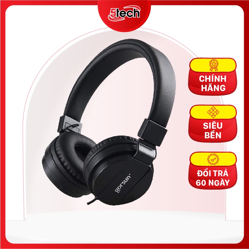 Tai nghe chụp tai Gorsun, headphone có dây nghe nhạc cực hay đàm thoại xem phim thỏa thích dành cho điện thoại, laptop..