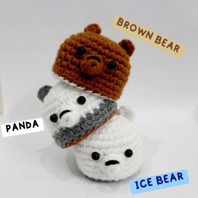 GẤU WE BARE BEAR LẬT MẶT- MÓC KHOÁ GẤU LẬT MẶT ⚡⚡⚡