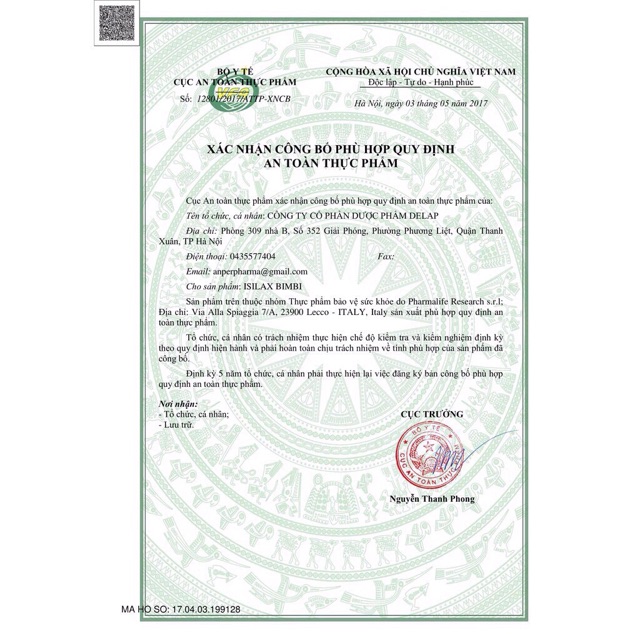 Isilax Bimbi- thảo dược châu âu chống táo bón