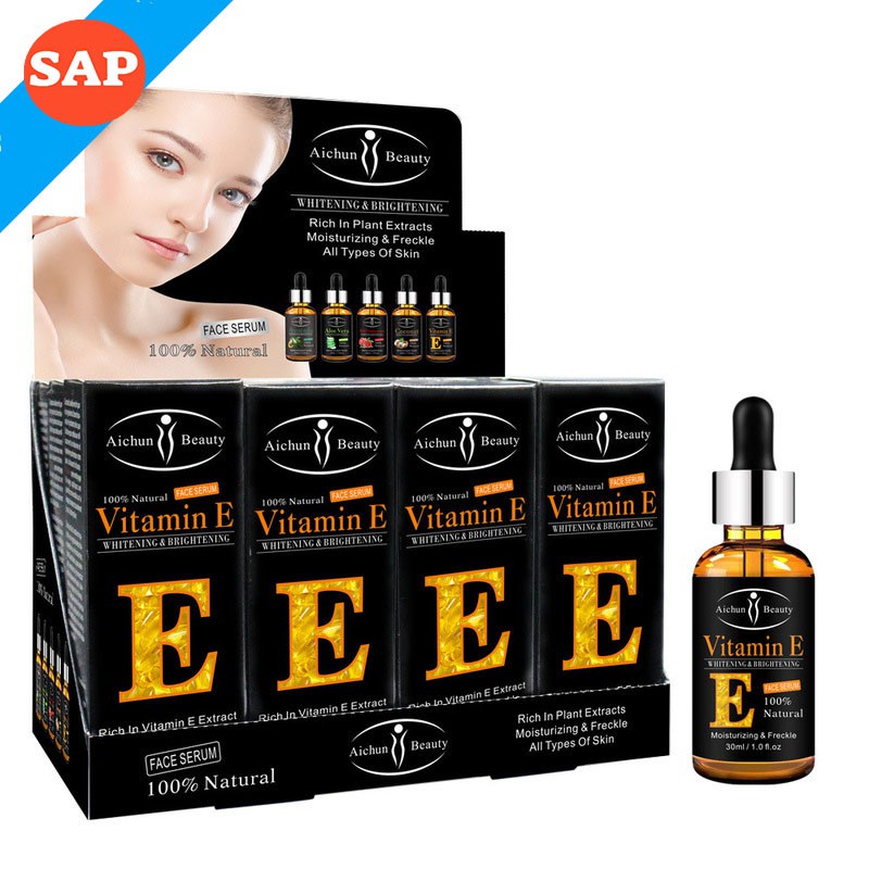 Serum Vitamin E siêu dưỡng trắng da, giúp tái tạo da mặt, làm sáng và căng bóng da, ngăn ngừa lão hóa da