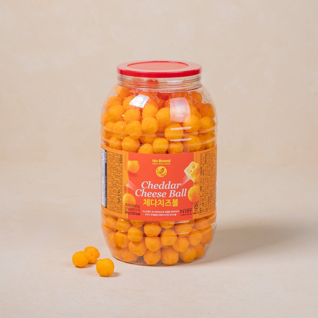 Snack Phô Mai Viên Size Jumbo Cheddar Cheese Ball No Brand 380g - Emart VN