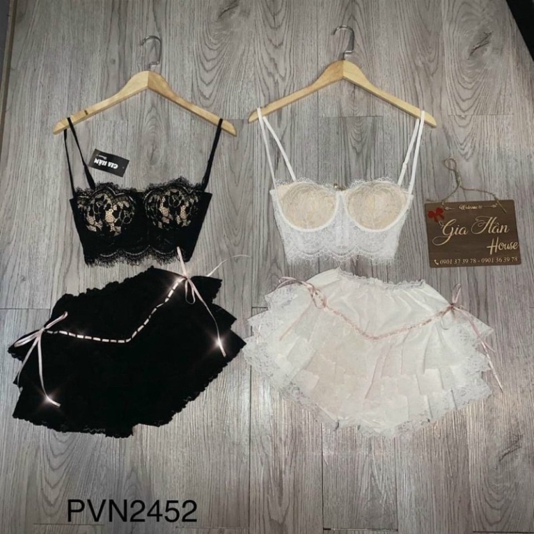 Quần đùi ren nhiều tầng - B0U