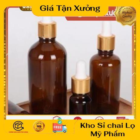 Lọ Chiết Serum ❤ TRÙM SỈ ❤ [15ml,20ml,30ml] Lọ đựng tinh dầu bóp giọt khoen vàng chiết mỹ phẩm , phụ kiện du lịch