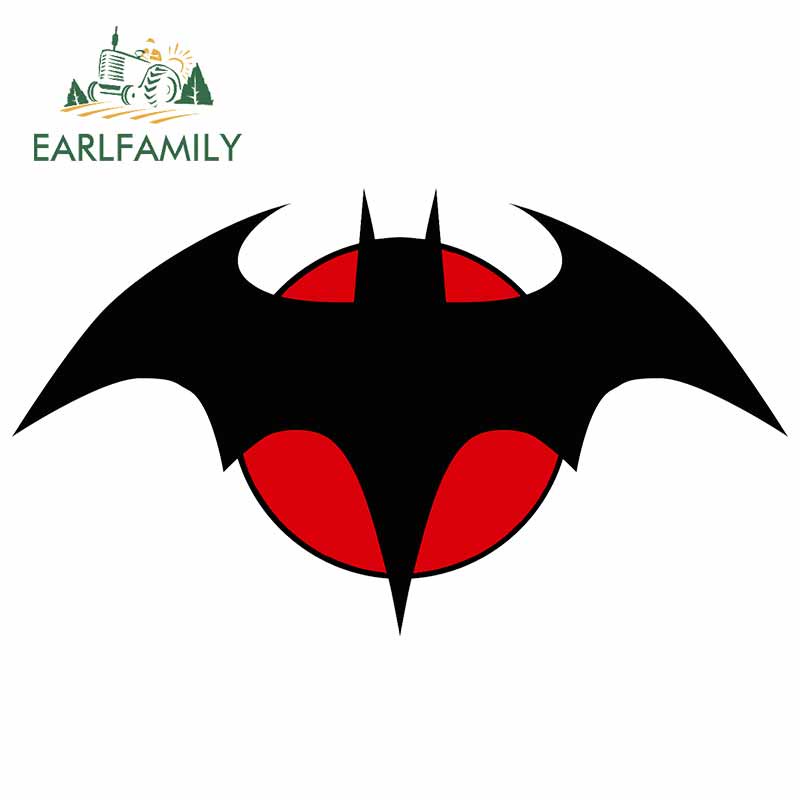 Sticker Dán Kính Chắn Gió Sau Xe Hơi/ Laptop In Logo Batman 13 x 7.2cm Chống Thấm Nước