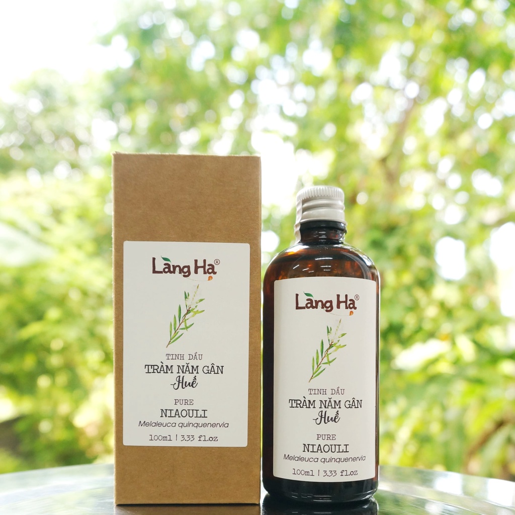 Tinh dầu Tràm năm gân (Tràm Úc) Làng Hạ, Ngừa cảm mạo, giữ ấm cơ thể, đuổi côn trùng, giảm say xe 100ml