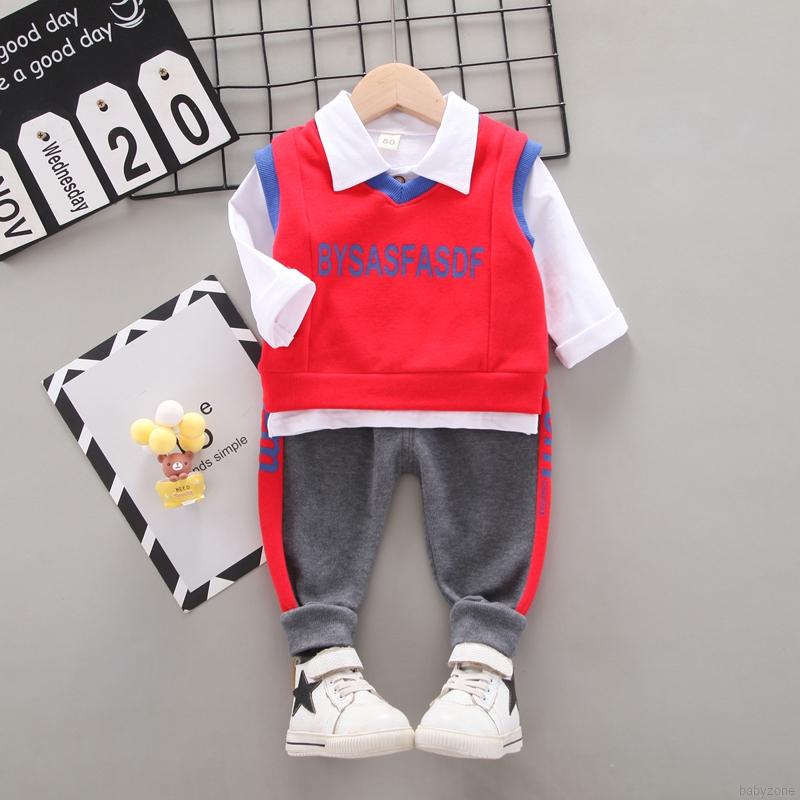 Set Quần Dài Và Áo Khoác Phong Cách Hàn Quốc Cho Bé Trai