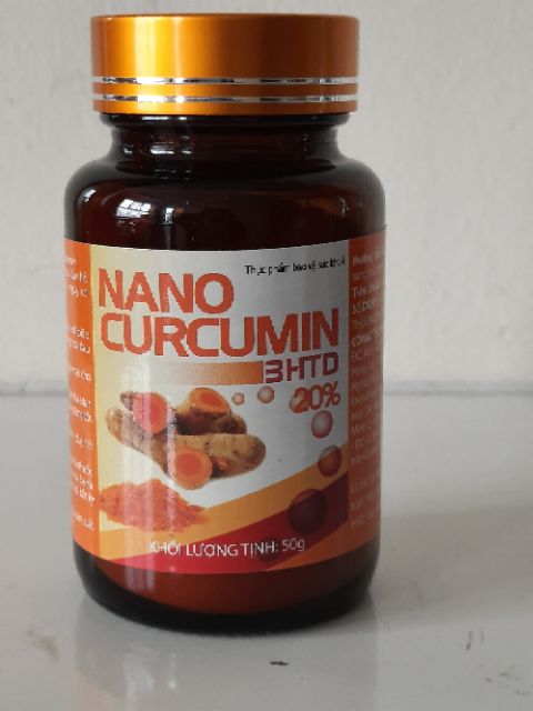 Nano curcumin 3htd 50g dạng lọ hàng mới sản xuất tháng 3 năm 2020