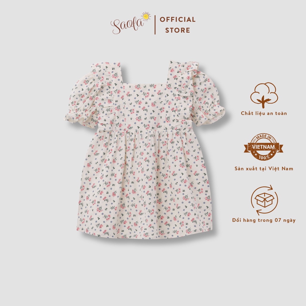 Đầm Bé Gái/ Váy Bé Gái Họa Tiết Hoa Cúc Dễ Thương - DRC010 DRC011 DRC008 DRC009 - SAOLA KIDS CLOTHING