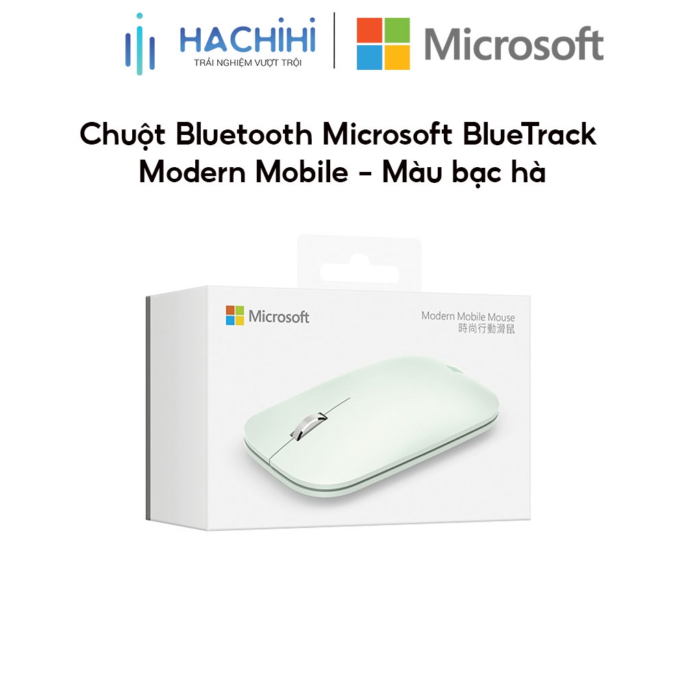 Chuột Bluetooth Microsoft BlueTrack Modern Mobile - Bạc hà