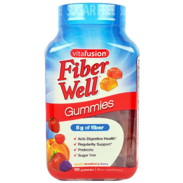 Kẹo dẻo Fiber Well của Vitafusion Mỹ bổ sung chất xơ 90 viên