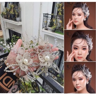 sét 2 cài tóc cô dâu xinh