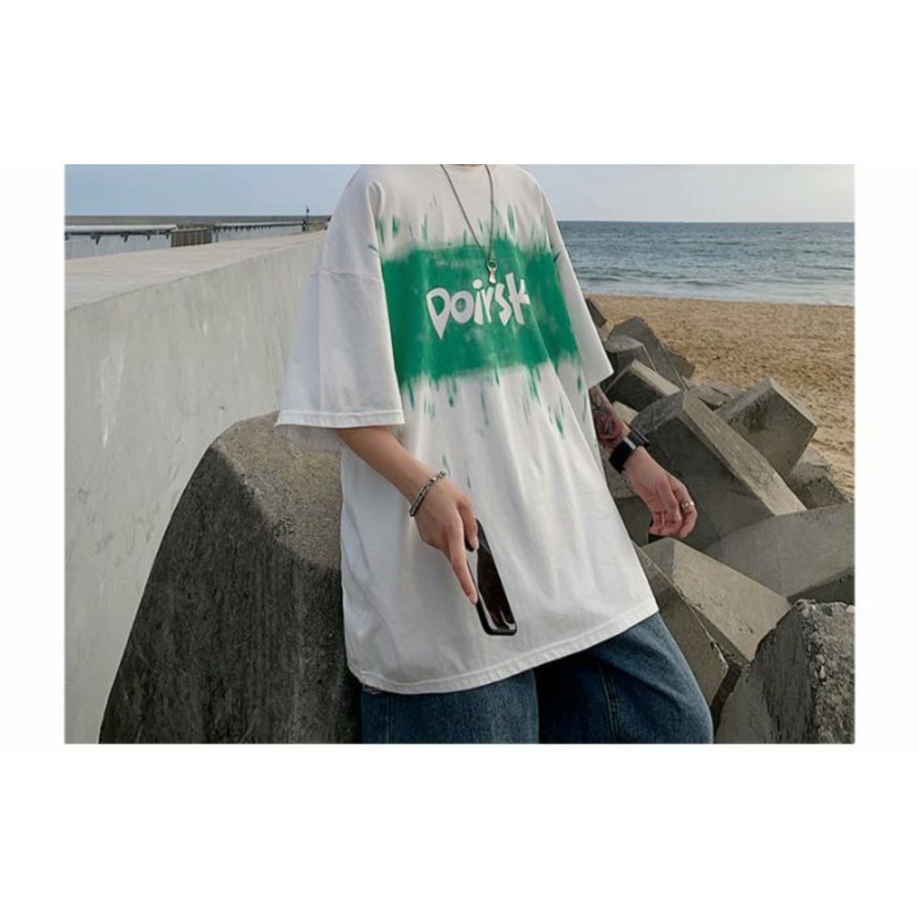 Áo Thun Tay Ngắn Dáng Rộng Phong Cách Hàn Quốc Thời Trang Cho Nam Size M-5XL