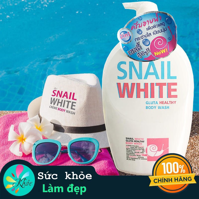 (Date: 02/2023) [THƠM QUYẾN RŨ ] Sữa tắm SNAIL Ốc sên Chai to 800ml-Thái lan