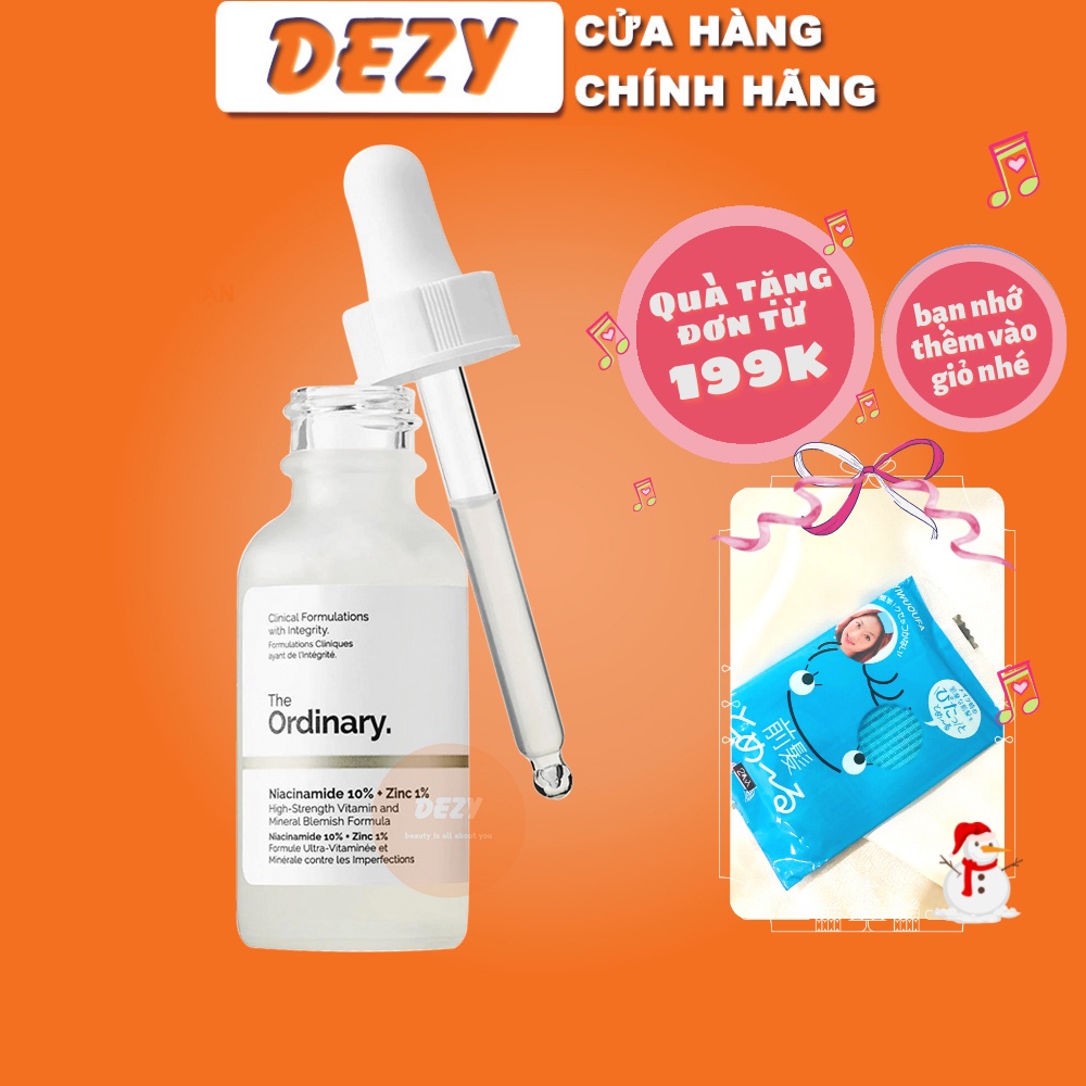 Serum Ordinary Niacinamide 10 Zinc 1 Chính Hãng Tinh Chất Niacinamide Ngừa Mụn Collagen Giảm Thâm Trắng Da Skincare Dezy