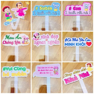 Hashtag thôi nôi, sinh nhật 1 - Phụ kiện chụp ảnh cầm tay