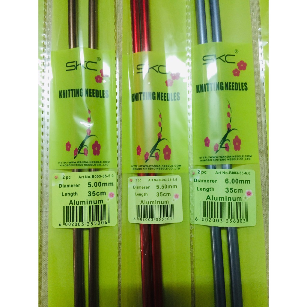 Kim đan thẳng SKC 35cm dùng đan khăn, áo, váy, tất vớ chất lượng