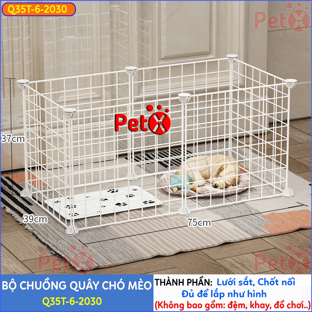 Quây chuồng chó mèo Petoka lắp ghép nuôi thú cưng sơn tĩnh điện giá rẻ-8